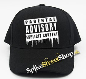 PARENTAL ADVISORY EXPLICIT CONTENT - čierna šiltovka (-30%=AKCIA)