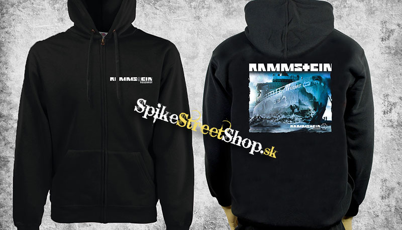 RAMMSTEIN - Rosenrot - čierna pánska mikina na zips