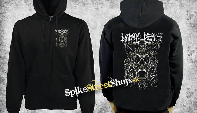 NAPALM DEATH - Tribe Skull - čierna pánska mikina na zips