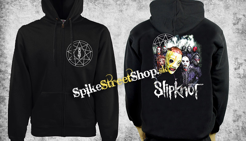 SLIPKNOT - Band 2017 - čierna pánska mikina na zips