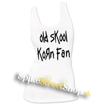 OLD SKOOL KORN FAN - Ladies Vest Top - biele