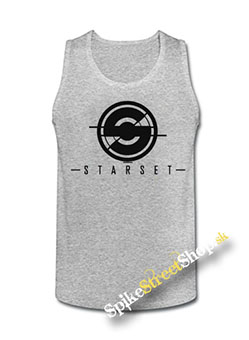 STARSET - Logo - Mens Vest Tank Top - šedé