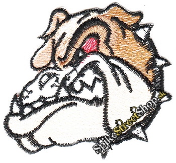 BULLDOG - Angry Face - nažehlovacia nášivka