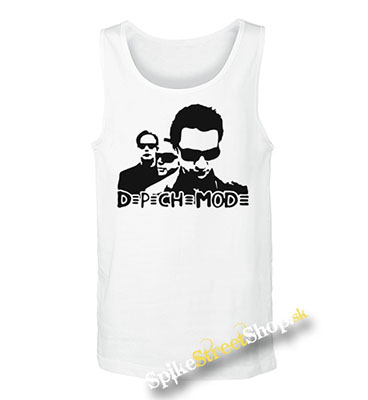 DEPECHE MODE - Logo & Band - Mens Vest Tank Top - biele