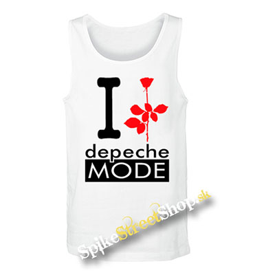 I LOVE DEPECHE MODE - Mens Vest Tank Top - biele