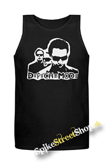 DEPECHE MODE - Logo & Band - Mens Vest Tank Top - čierne