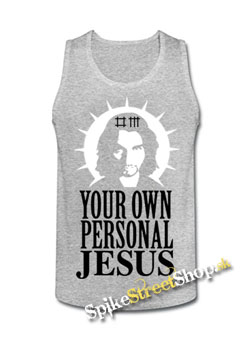 DAVE GAHAN - Personal Jesus - Mens Vest Tank Top - šedé