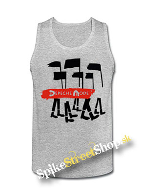 DEPECHE MODE - Spirit Cover - Mens Vest Tank Top - šedé