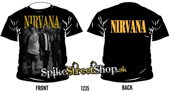 NIRVANA - Band - čierne pánske tričko
