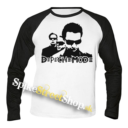 DEPECHE MODE - Logo & Band - pánske tričko s dlhými rukávmi