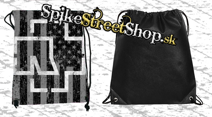 Chrbtový vak RAMMSTEIN - USA Flag Grey Black