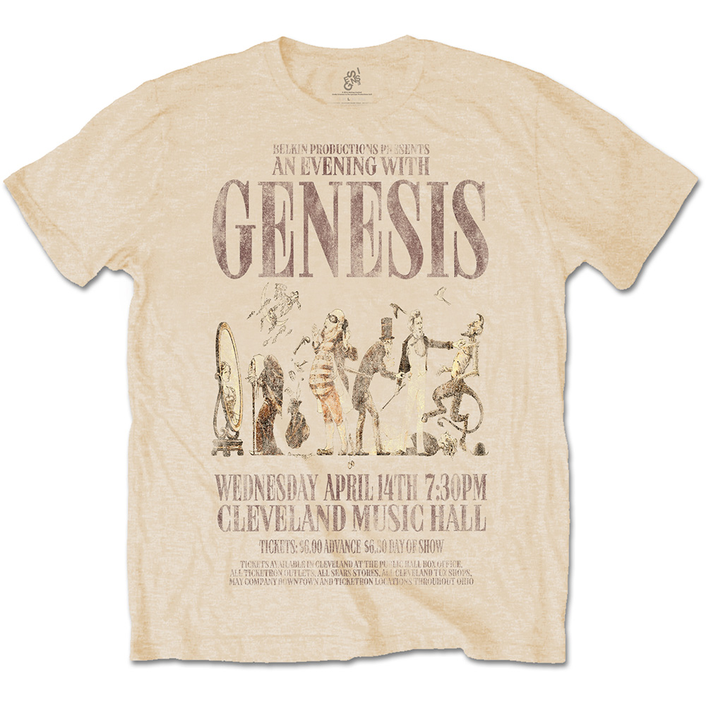 GENESIS - An Evening With - pieskové pánske tričko