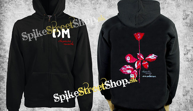 DEPECHE MODE - Violator - čierna pánska mikina na zips