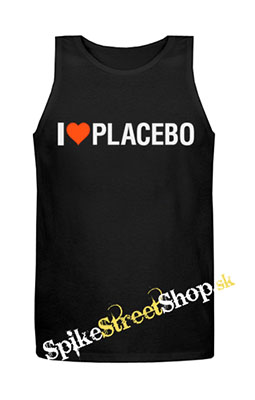 I LOVE PLACEBO - Mens Vest Tank Top - čierne