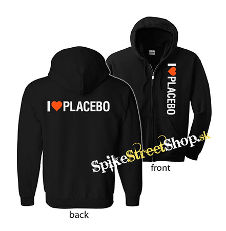 I LOVE PLACEBO - mikina na zips