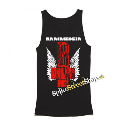RAMMSTEIN - Engel Cross - Mens Vest Tank Top - čierne