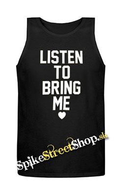 BRING ME THE HORIZON - Listen To Bring Me - Mens Vest Tank Top - čierne