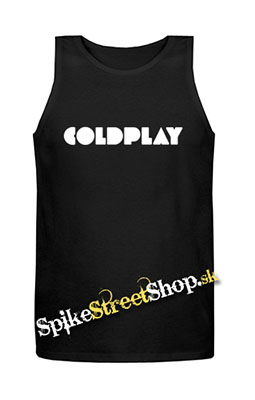 COLDPLAY - Logo - Mens Vest Tank Top - čierne