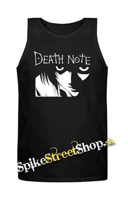 DEATH NOTE - Logo And Portrait - Mens Vest Tank Top - čierne