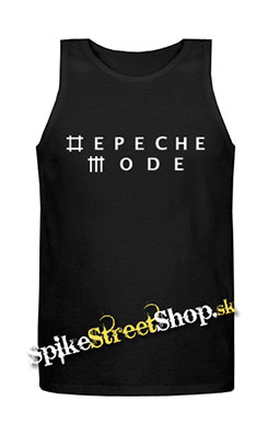 DEPECHE MODE - Logo - Mens Vest Tank Top - čierne