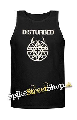 DISTURBED - Logo - Mens Vest Tank Top - čierne