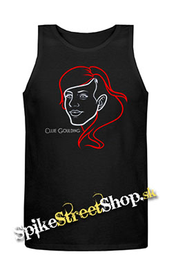 ELLIE GOULDING - Portrait - Mens Vest Tank Top - čierne