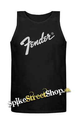 FENDER - Logo - Mens Vest Tank Top - čierne