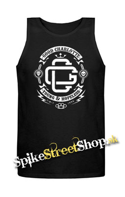 GOOD CHARLOTTE - Crest - Mens Vest Tank Top - čierne