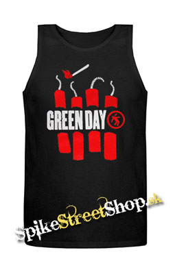 GREEN DAY - Bombs - Mens Vest Tank Top - čierne