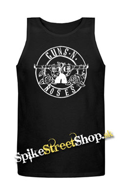 GUNS N ROSES - Logo - Mens Vest Tank Top - čierne