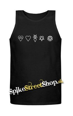 HEARTAGRAM HISTORY - Mens Vest Tank Top - čierne