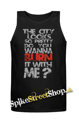 HOLLYWOOD UNDEAD - City - Mens Vest Tank Top - čierne