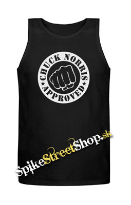 CHUCK NORRIS - Approved - Mens Vest Tank Top - čierne