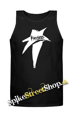 I SEE STARS - White Star - Mens Vest Tank Top - čierne
