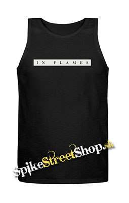 IN FLAMES - Plan Logo - Mens Vest Tank Top - čierne