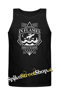 IN FLAMES - Siren Charms - Mens Vest Tank Top - čierne