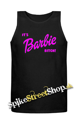 IT´S BARBIE BITCH - Logo - Mens Vest Tank Top - čierne