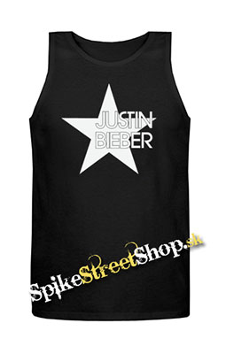 JUSTIN BIEBER - Star - Mens Vest Tank Top - čierne