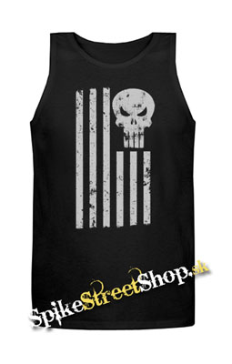 LEBKA - Punisher American - Mens Vest Tank Top - čierne