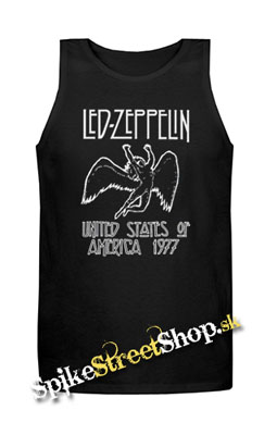LED ZEPPELIN - United States Of America 1977 - Mens Vest Tank Top - čierne