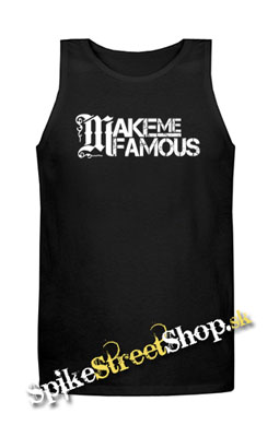 MAKE ME FAMOUS - Logo - Mens Vest Tank Top - čierne