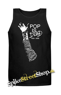 MICHAEL JACKSON - Pop Is Dead - Mens Vest Tank Top - čierne