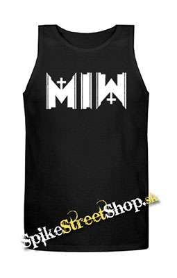 MOTIONLESS IN WHITE - Cemetery Logo - Mens Vest Tank Top - čierne