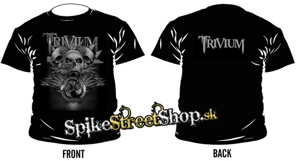 TRIVIUM - Skulls Trio - čierne pánske tričko