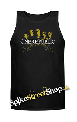 ONE REPUBLIC - Logo And Band pôvodné - Mens Vest Tank Top - čierne