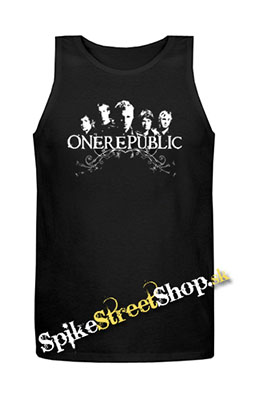 ONE REPUBLIC - Logo And Band - Mens Vest Tank Top - čierne