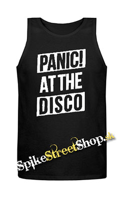 PANIC AT THE DISCO - Big Logo - Mens Vest Tank Top - čierne
