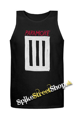 PARAMORE - 3 Bar - Mens Vest Tank Top - čierne
