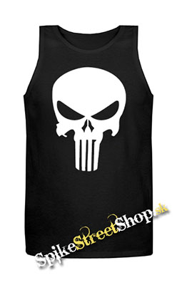 PUNISHER - Lebka - Mens Vest Tank Top - čierne
