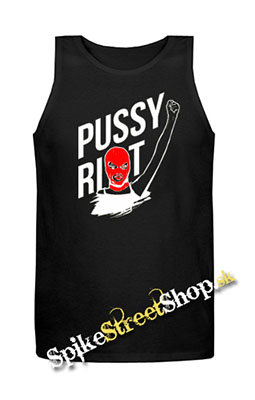 PUSSY RIOT - Mens Vest Tank Top - čierne